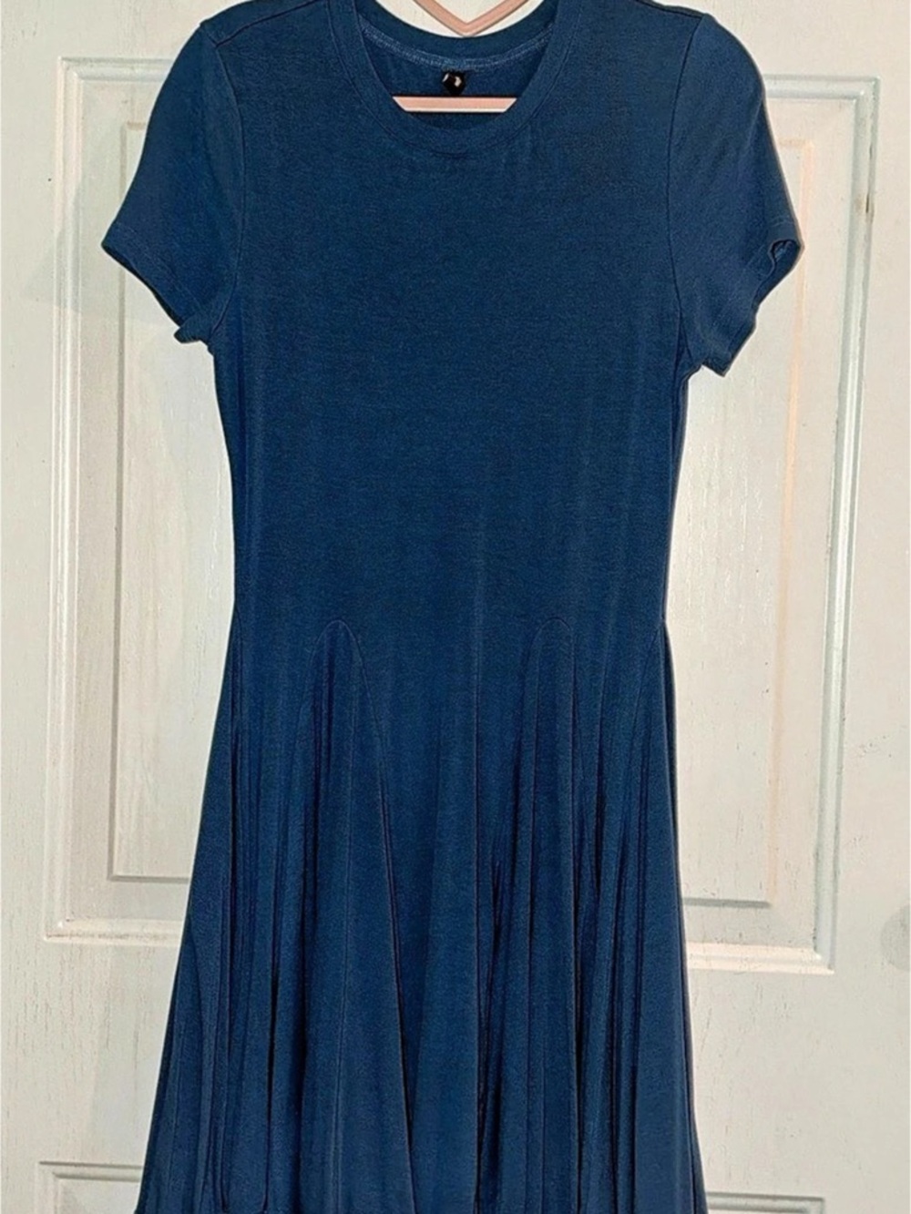 Blue Pleated Midi Dress Like New